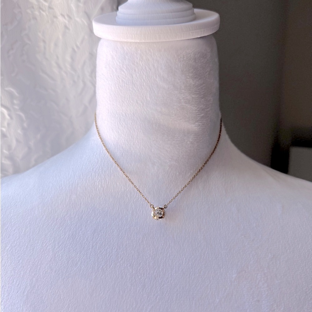 Kate  Spade Pave Gold Tone Necklace
